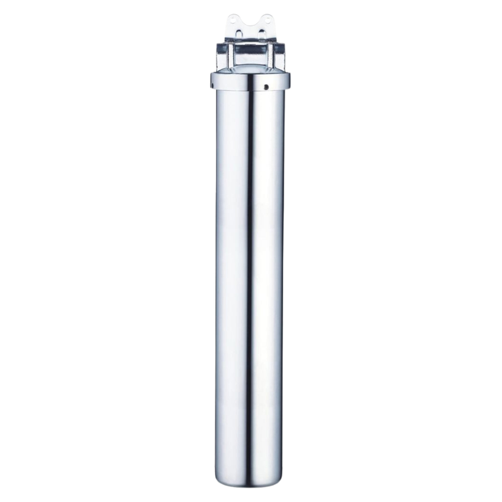 Магистральный фильтр Raifil HMF-20" Slim D2, 20" Slim, прозрачный, 3/4" BSP, с клапаном сброса давления